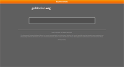 Desktop Screenshot of goldonian.org